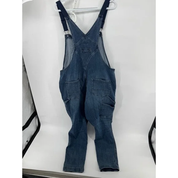 Duluth Trading Co. Denim Overalls Womens Size 18 Regular Blue Workwear - Picture 3 of 7